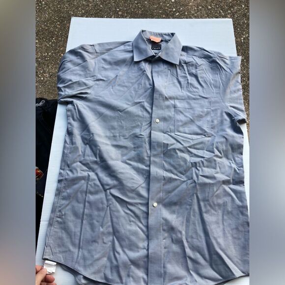 Chaps - Ralph Lauren - Grey Long sleeve button up dress shirt - 15.5 and 34/35 - Picture 1 of 8
